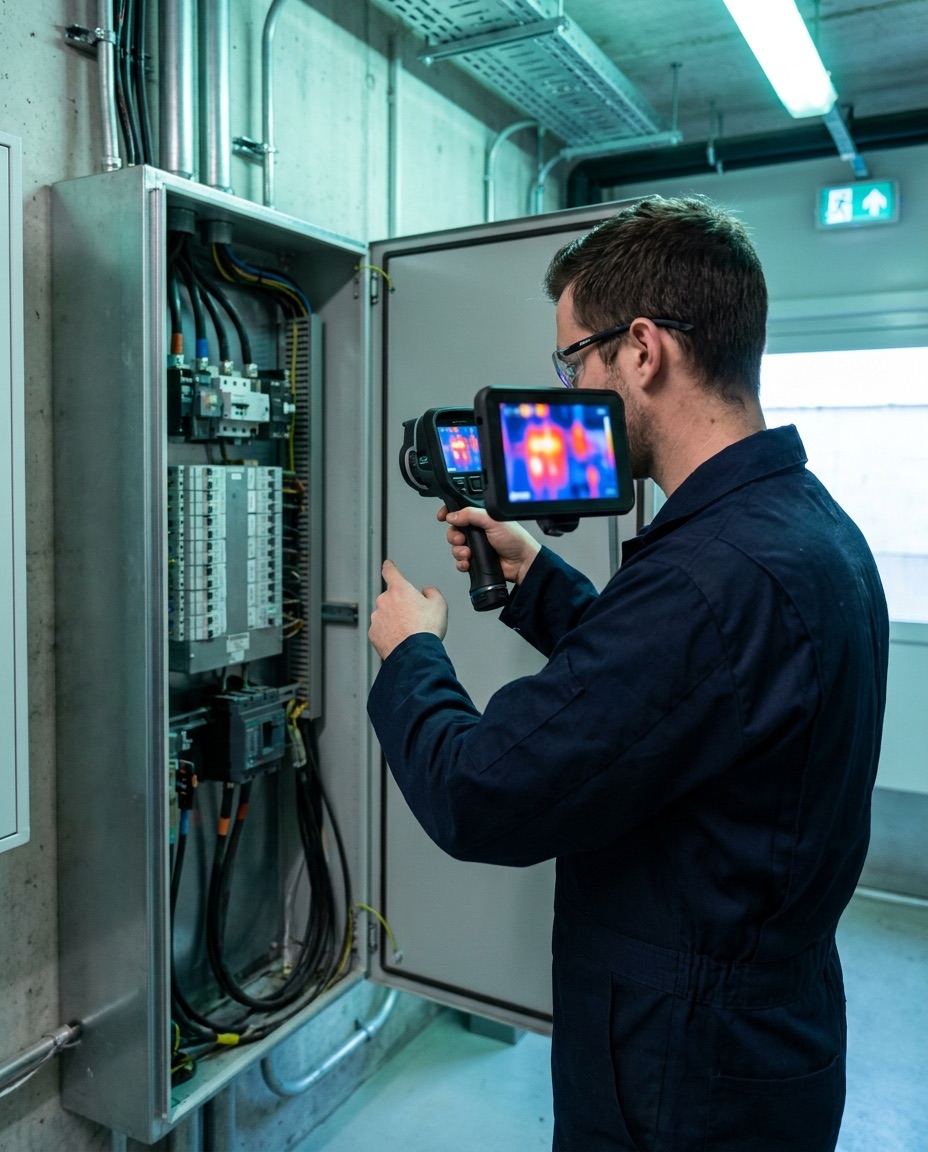 Thermografische inspectie van een verdeelinrichting